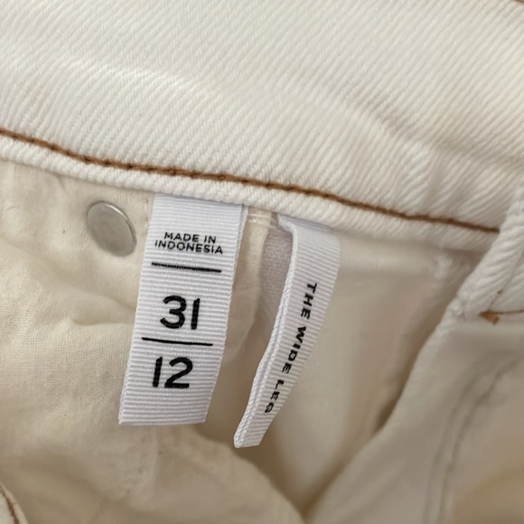 Loft The Wide Leg White Jean - Picture 6 of 7